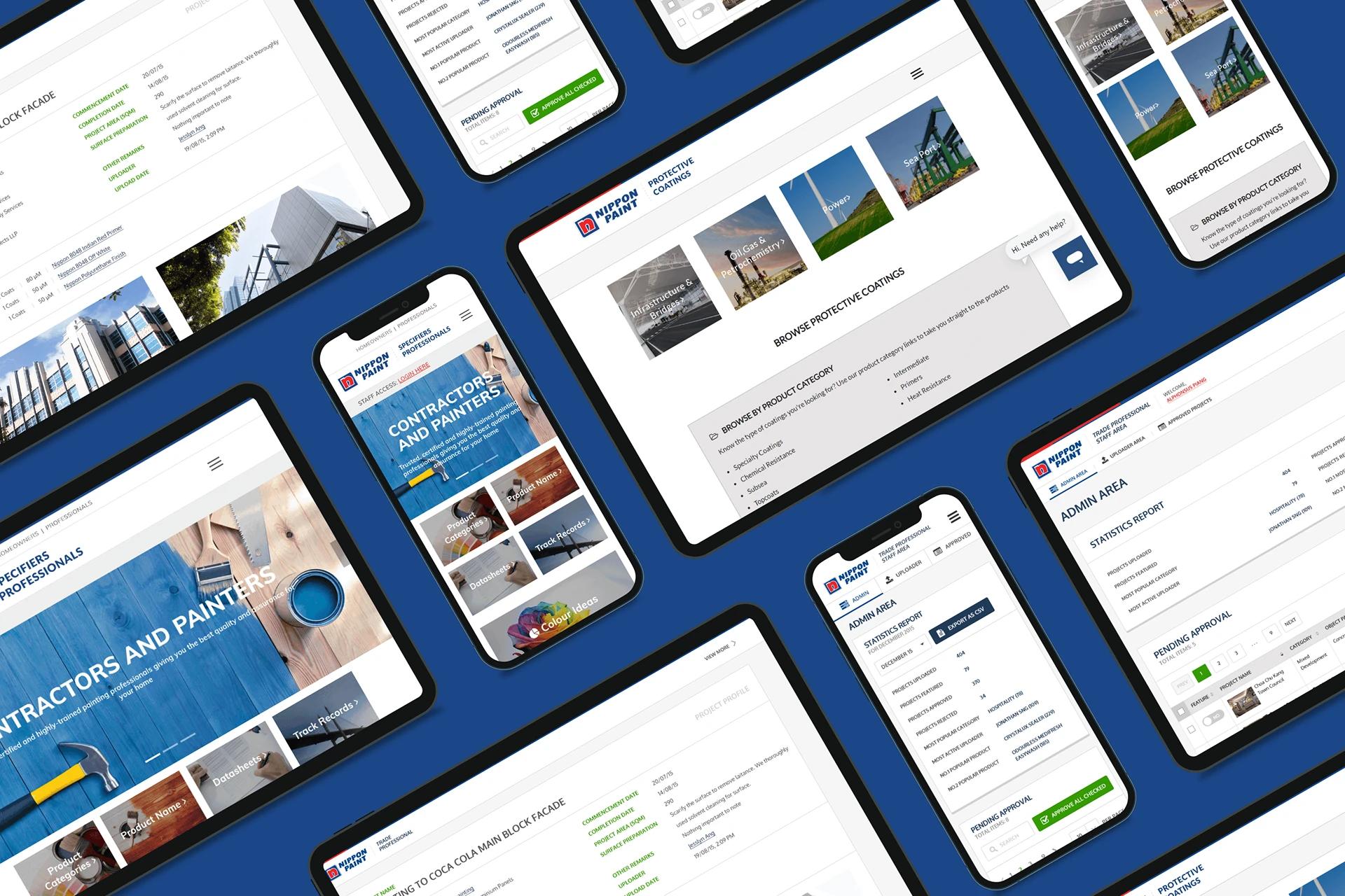 Nippon Paint Store ecommerce — redesigned homepage hero with colour search
