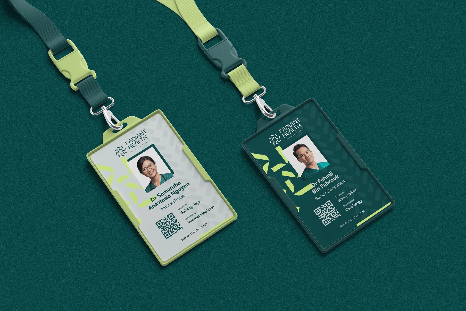 Radiant Health — brand book guidelines spread