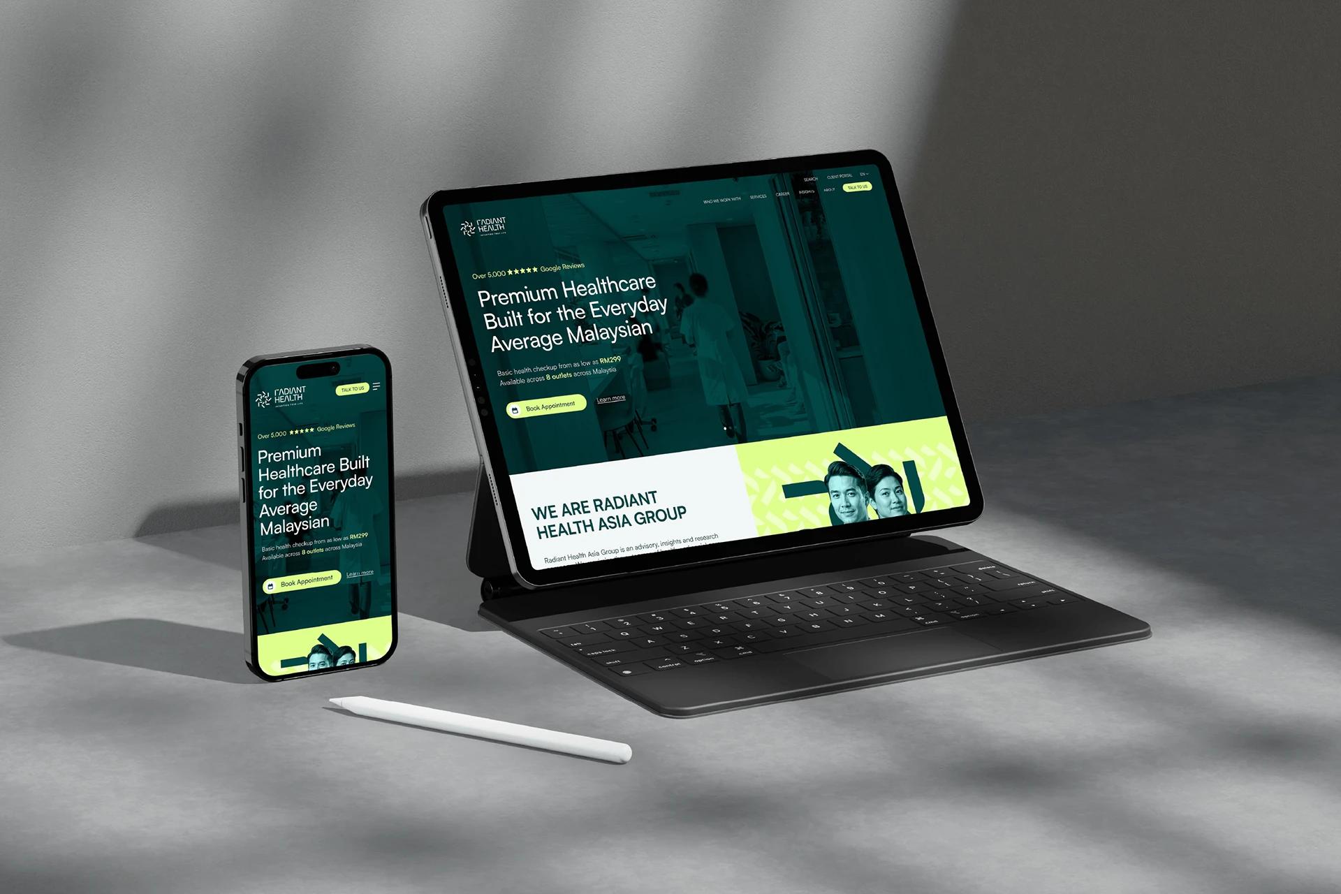Radiant Health — TITAN Platinum award-winning identity overview