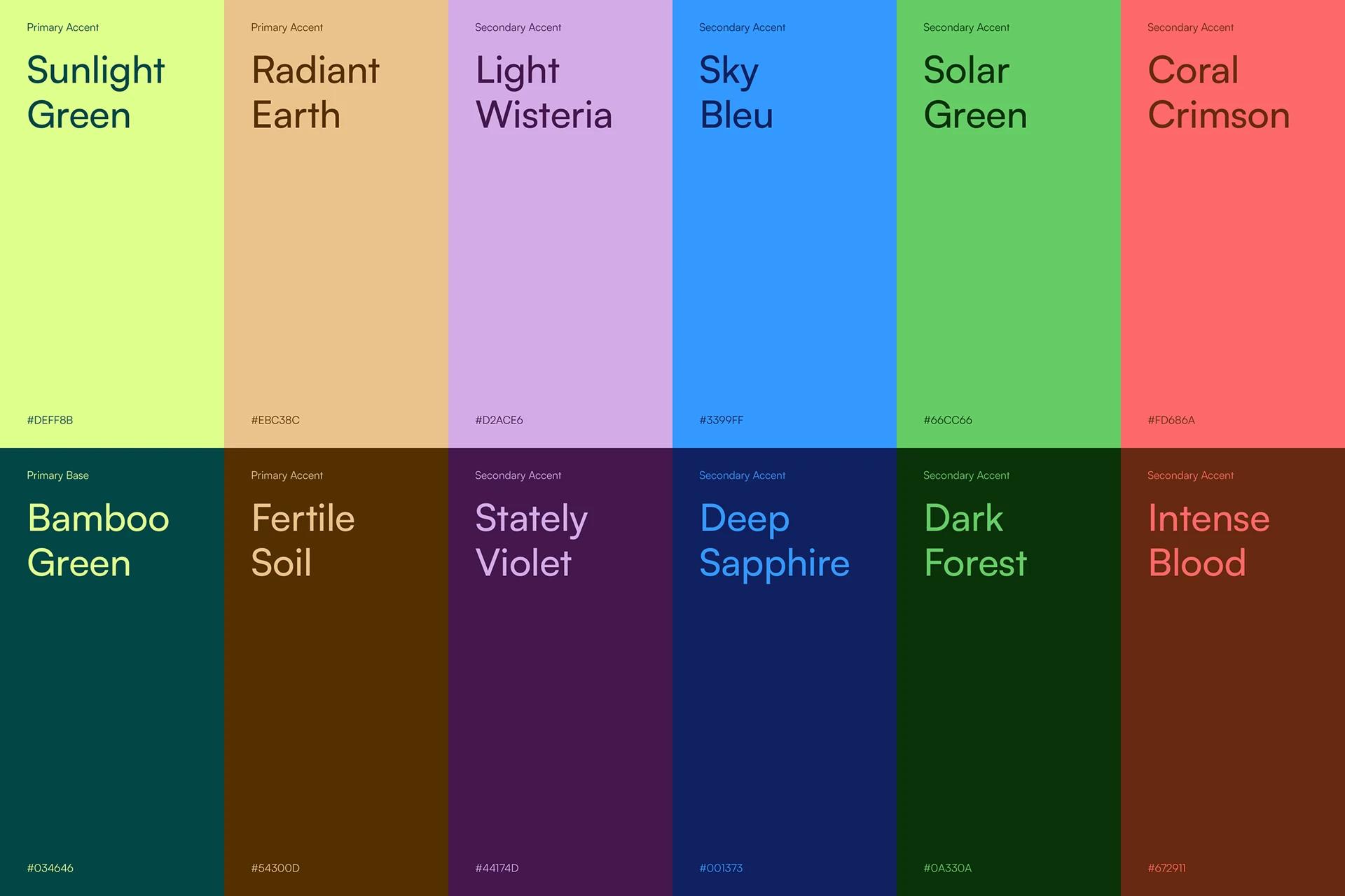 Radiant Health — typography pairing warm serif with clean sans