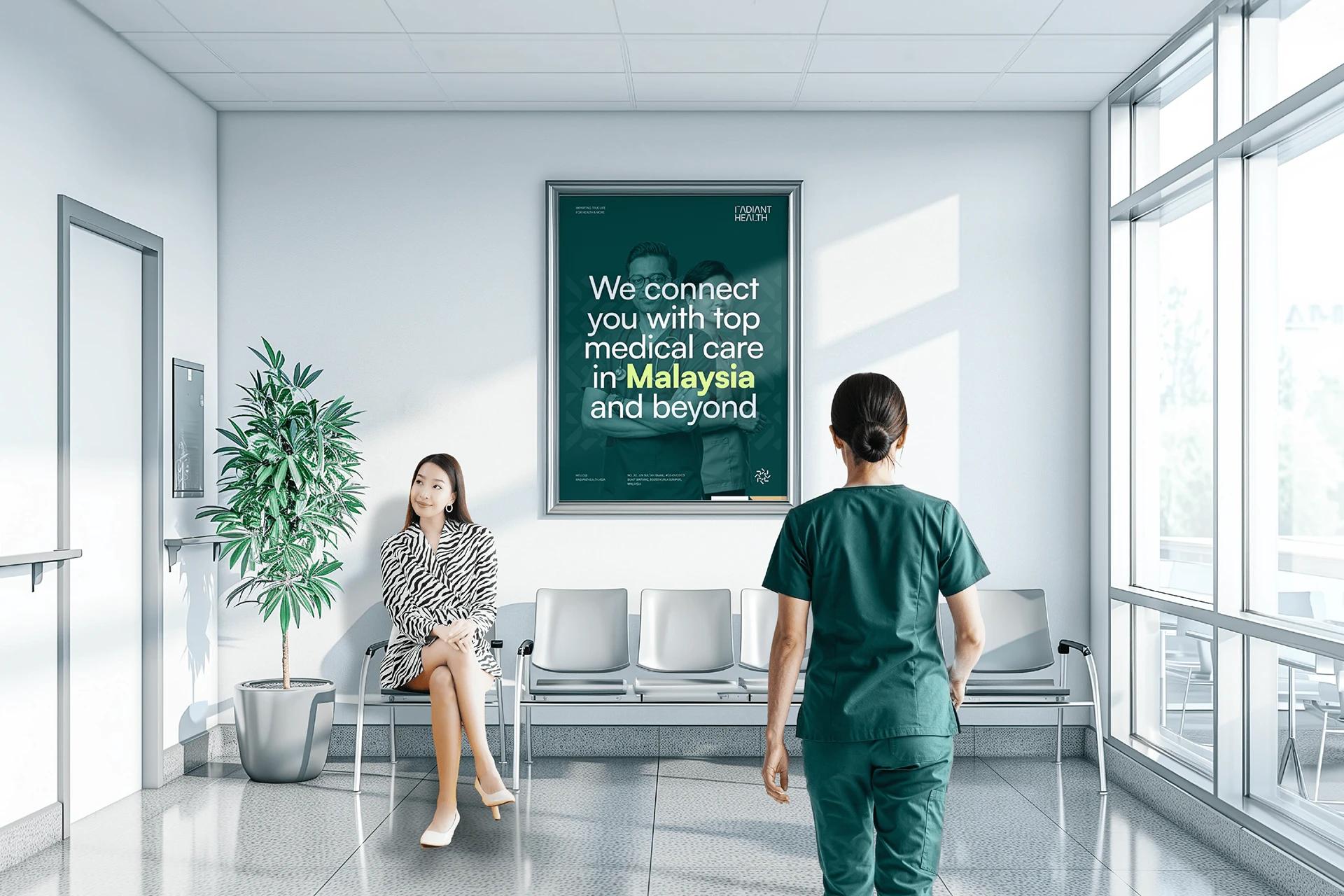 Radiant Health — website homepage hero UI