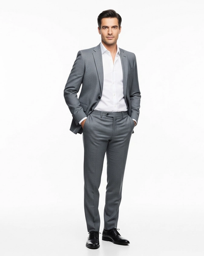 BR: Timeless Gray Suit + White Shirt