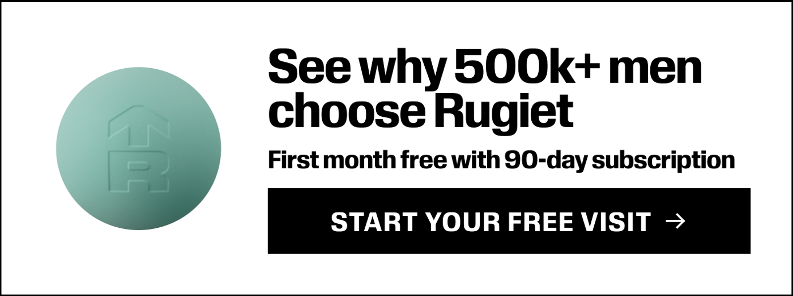 See why 500k+ men choose Rugiet. Start your free visit.