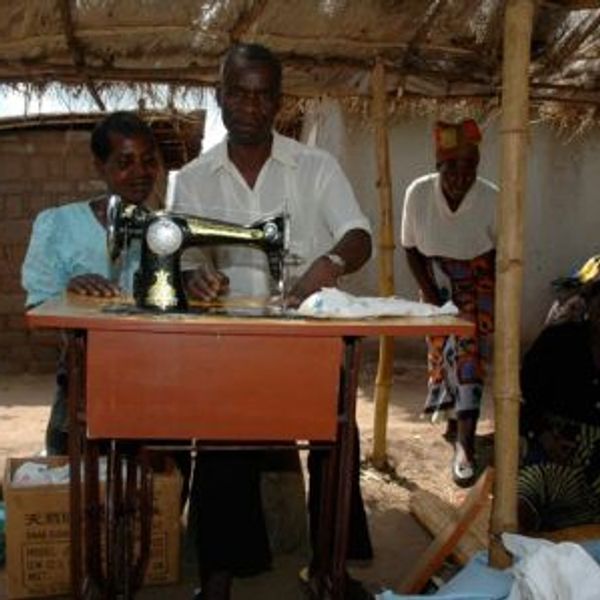 Help them earn a living through a microloan to set up a business