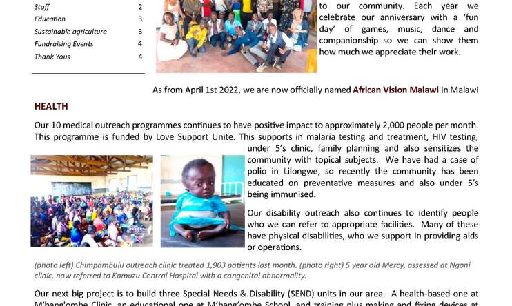 Summer 2022 newsletter