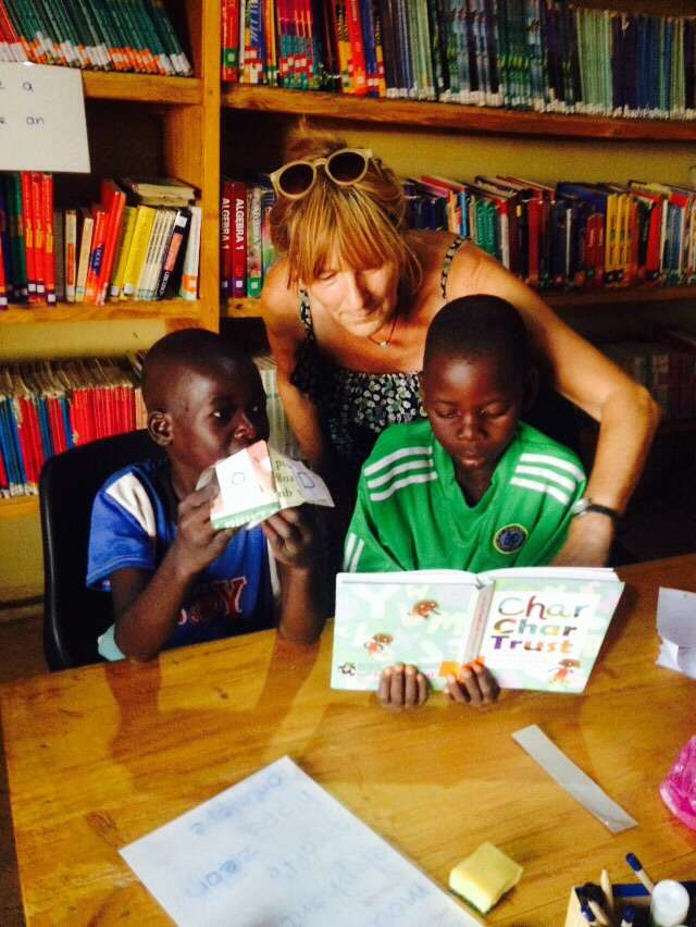 Literacy session in the Library
