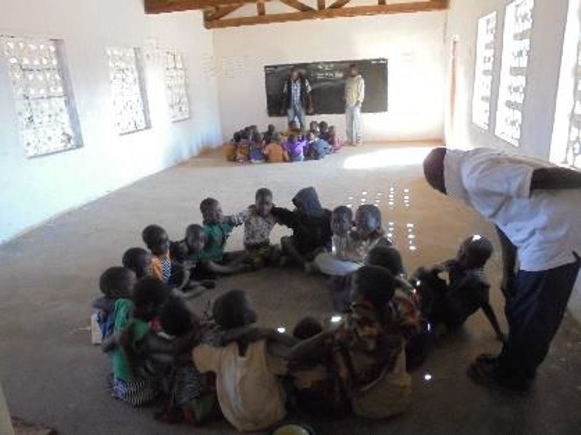 Inside the classroom at Mkambwe CBCC