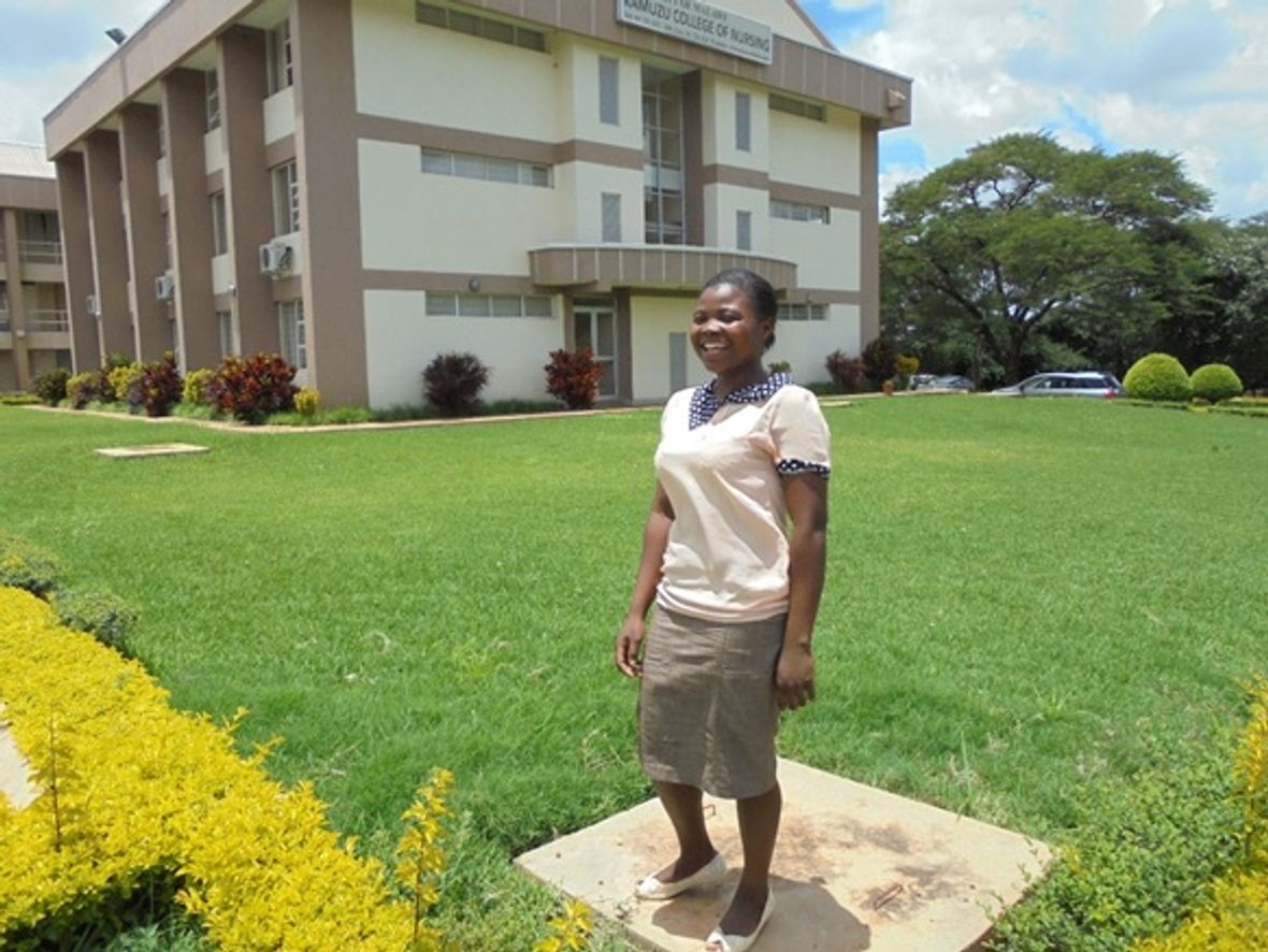 Lobiner Kantenga at the KCN Lilongwe campus