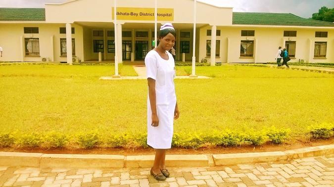 Second year during practical work at Nkhata-Bay district hospital.