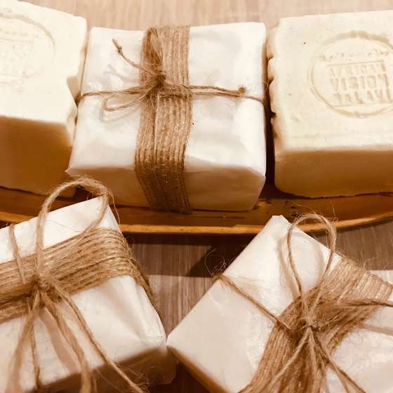 Individual soaps, made at Sam’s Village in Malawi