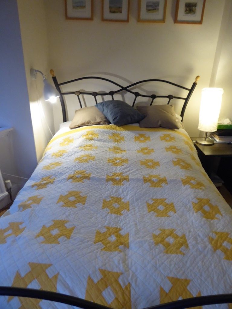 yellow quilt