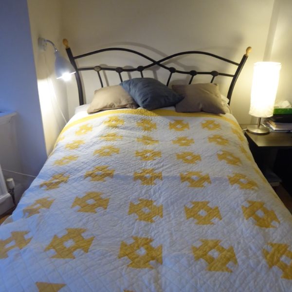 yellow quilt