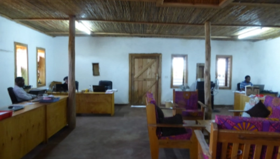 Inside the office