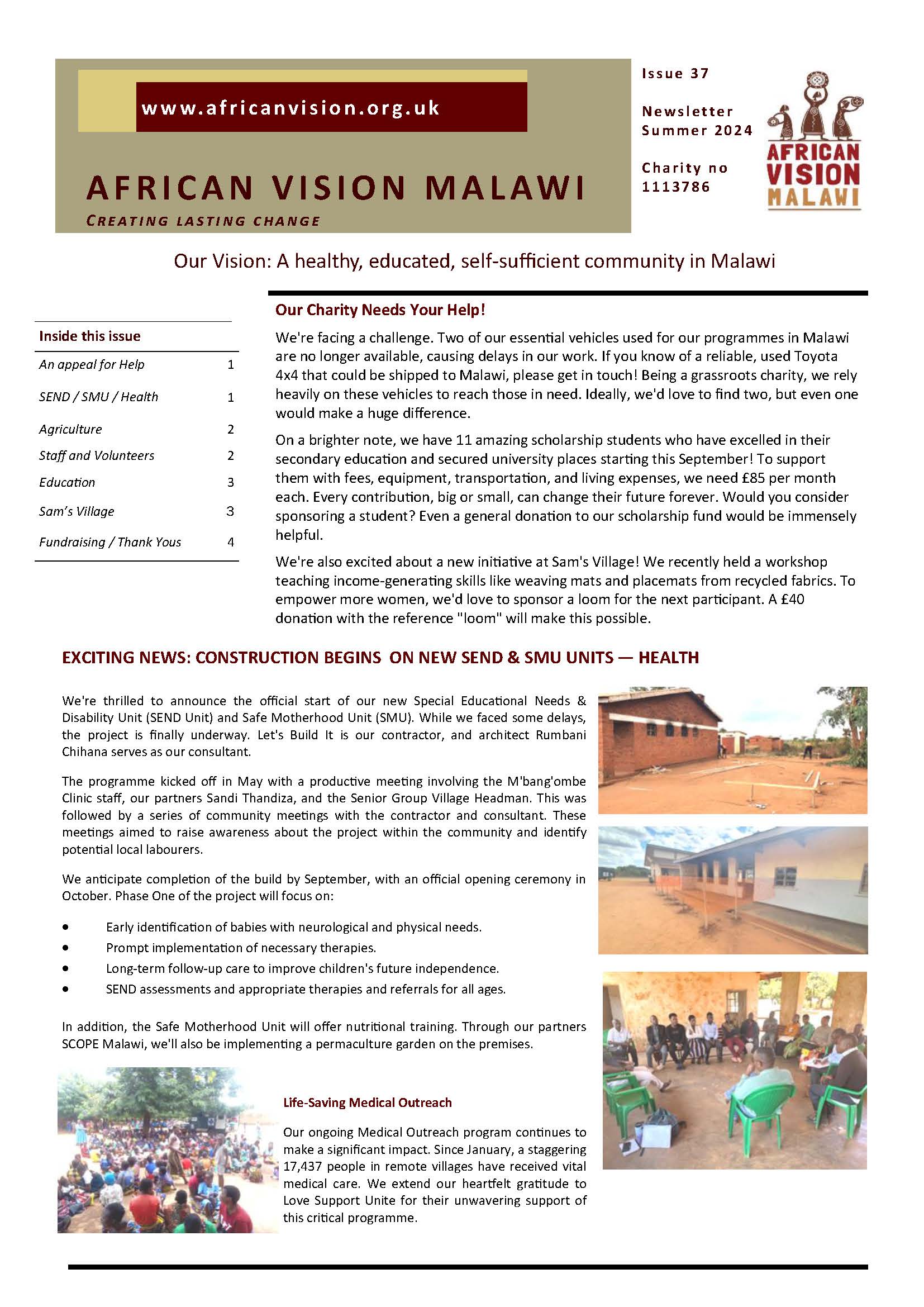 Summer Newsletter 2024