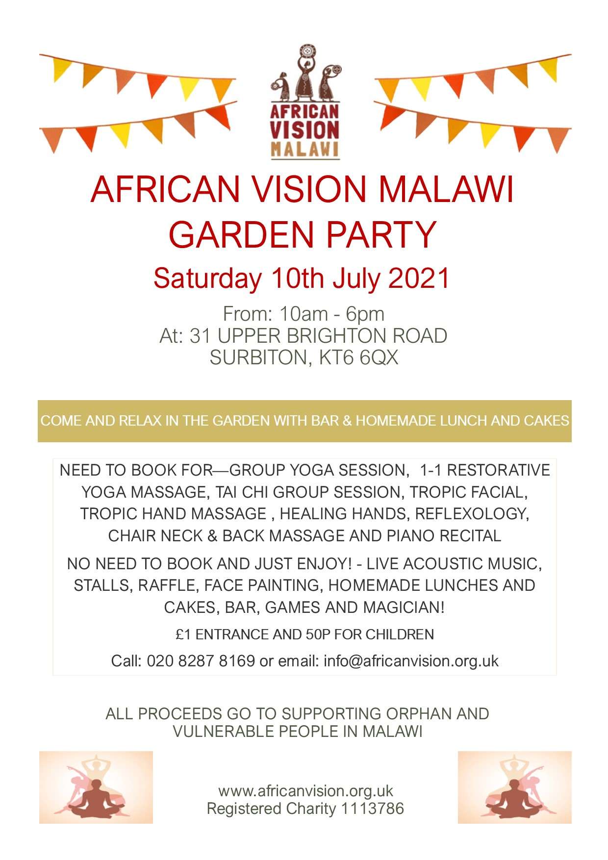 2021 Garden Party Flyer