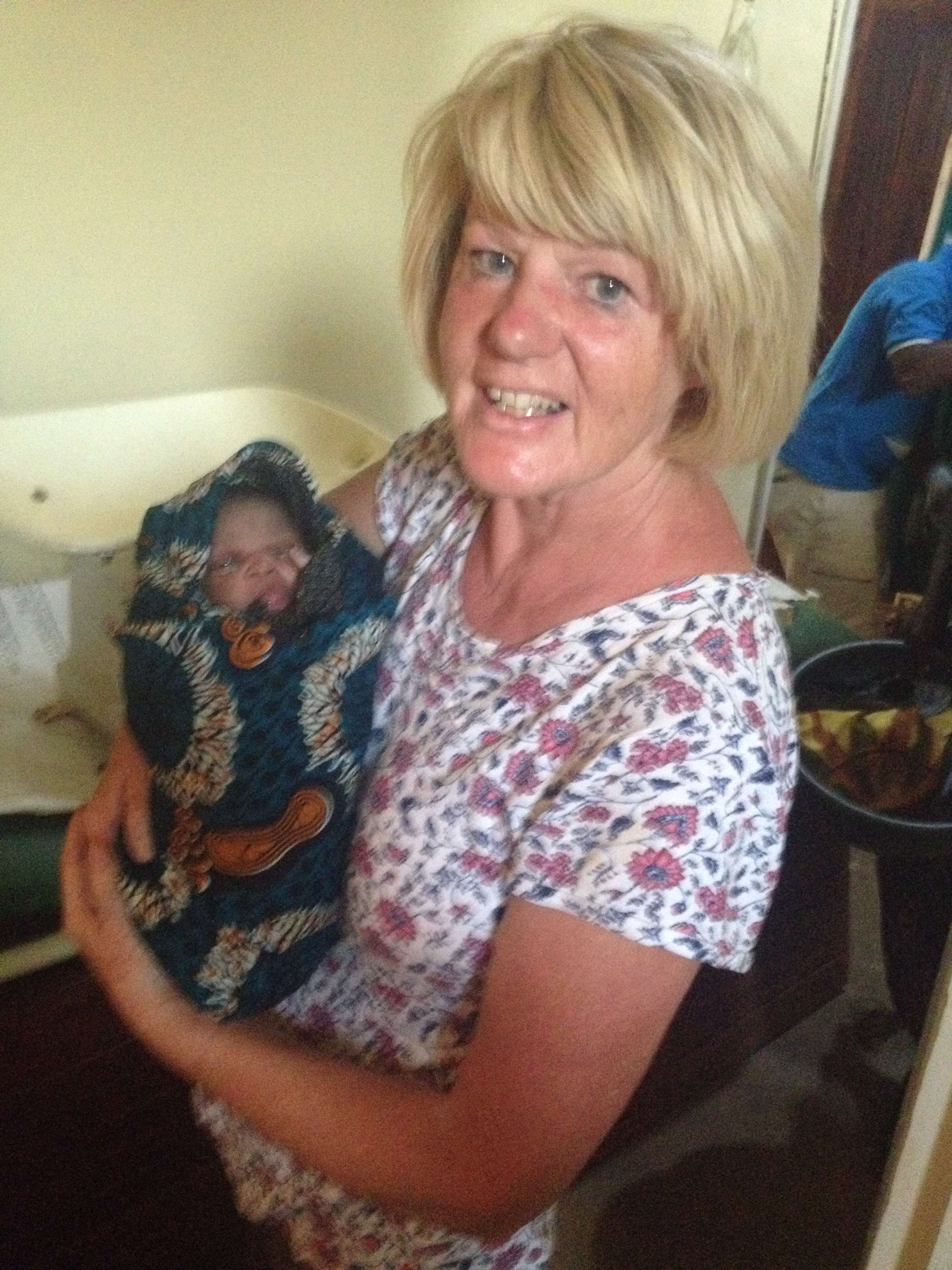 Liz and the newborn baby!