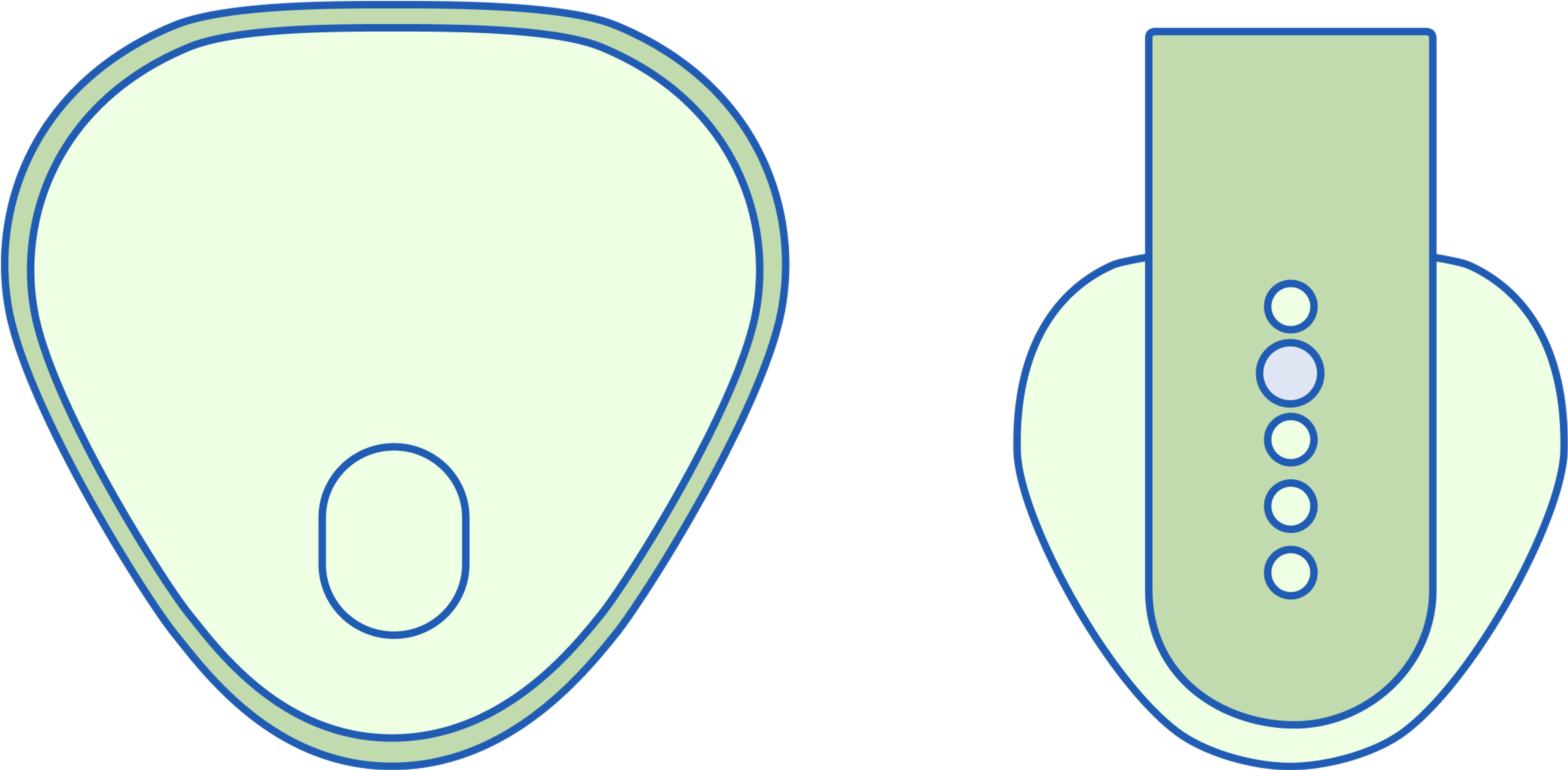 Cenli consists of two sensors: One to measure HRV and finger temperature, and one to measure EMG
