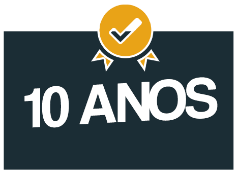 Durabilidade do produto de no minimo 10 ano