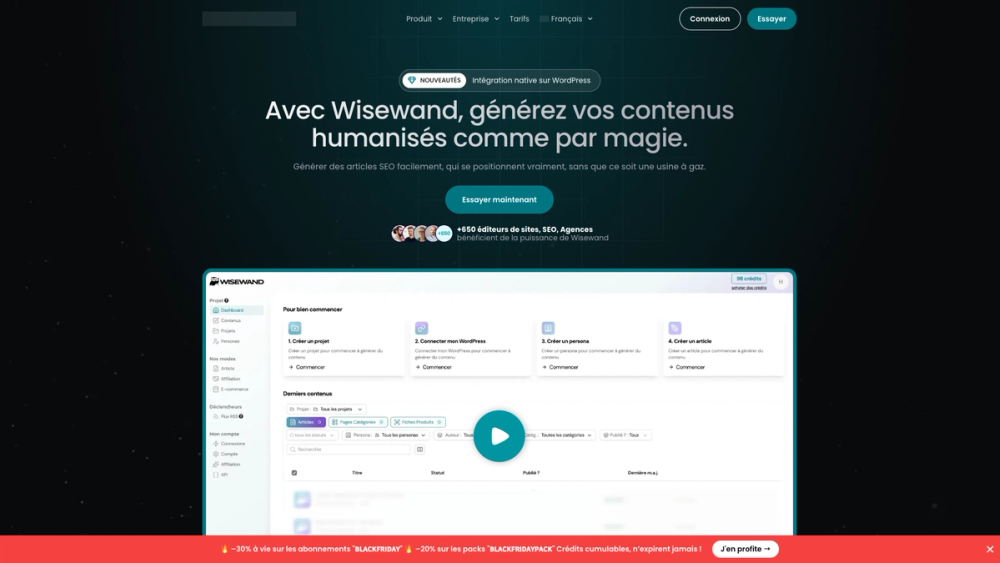 Screenshot of Wisewand