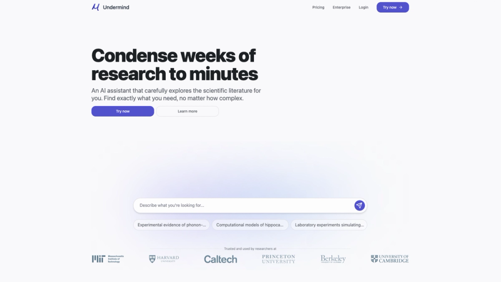 Screenshot of Undermind