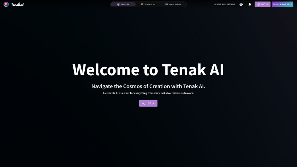 Screenshot of Tenak AI