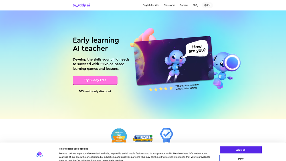 Screenshot of Buddy.ai