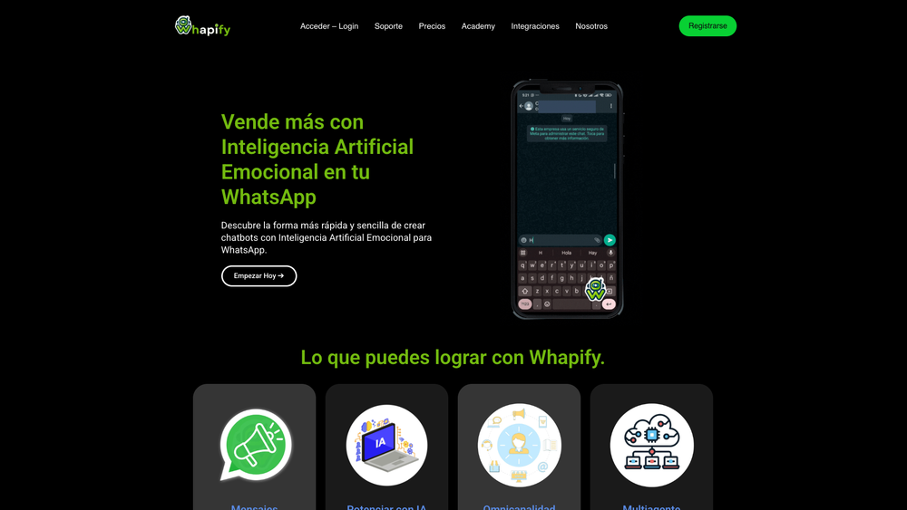 Screenshot of Whapify