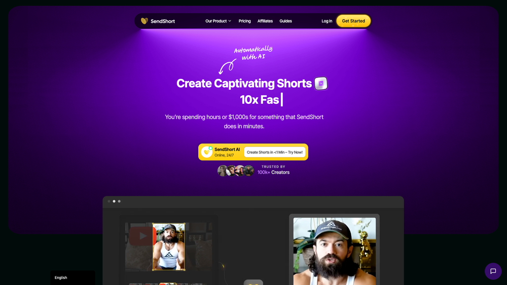 Screenshot of SendShort