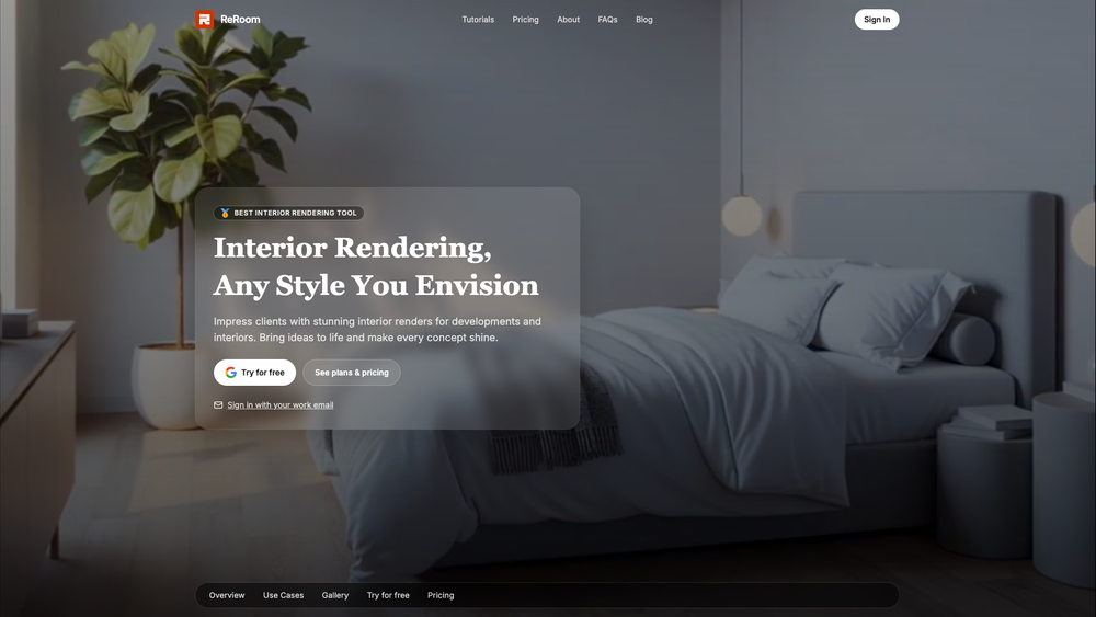 Screenshot of ReRoom AI