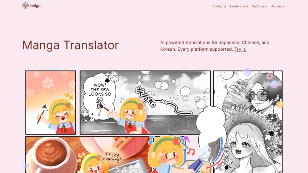 Screenshot of Manga Translator
