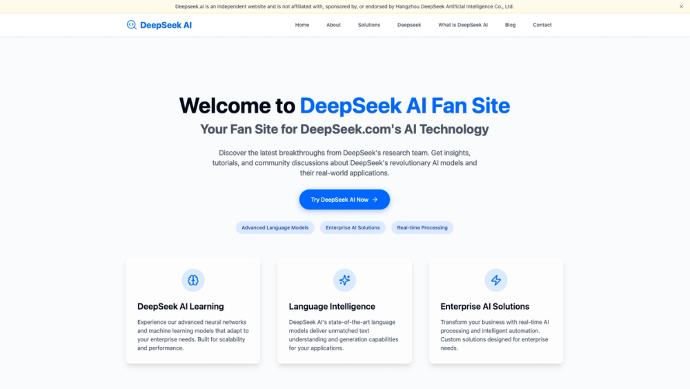 Screenshot of DeepSeek AI Screenshot of DeepSeek AI