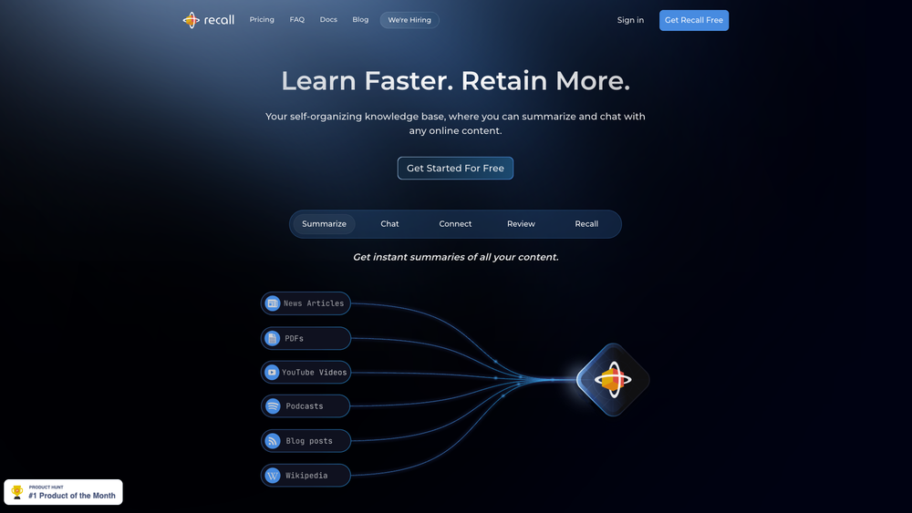 Screenshot of Recall