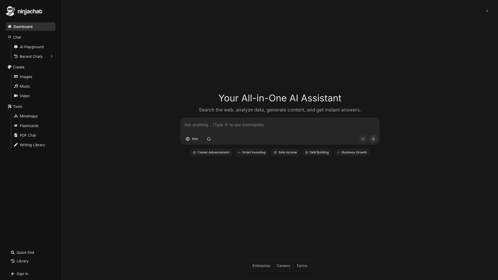 Screenshot of NinjaChat