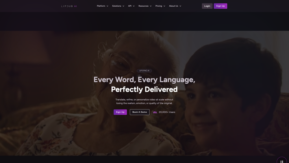 Screenshot of LipDub AI