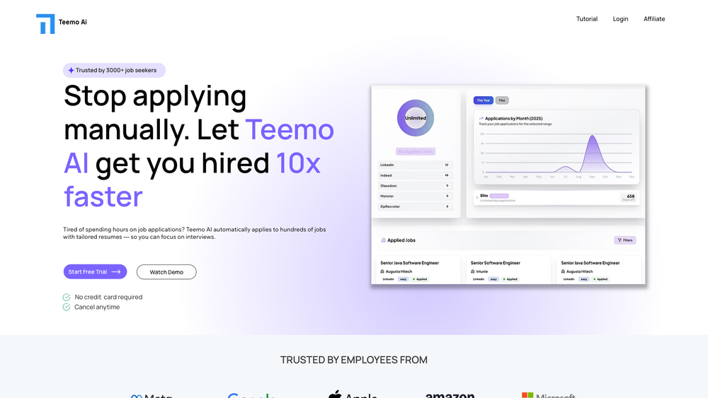 Screenshot of Teemo AI