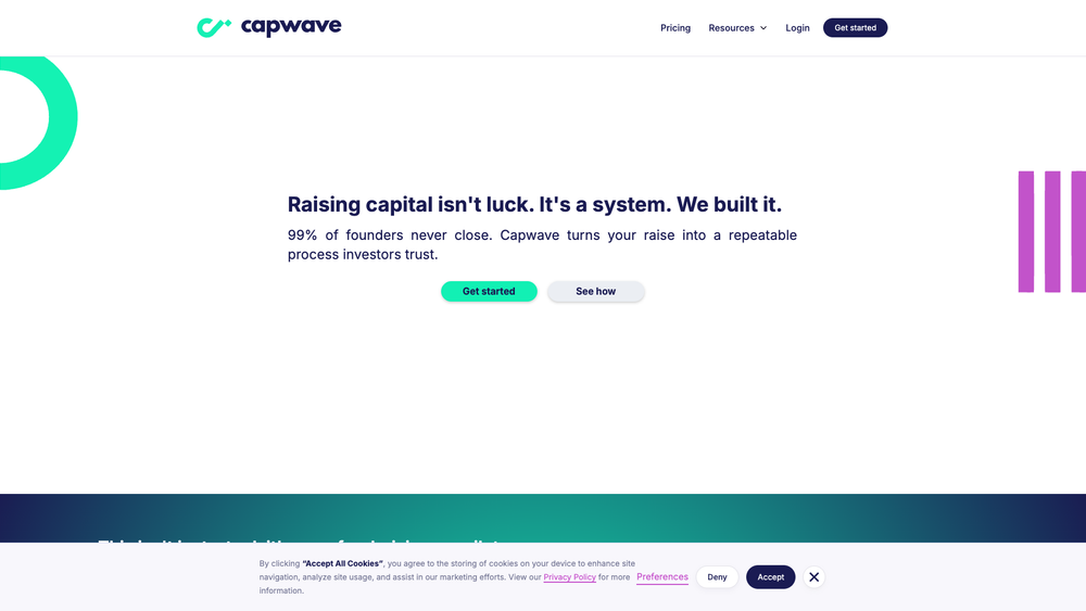 Screenshot of Capwave AI