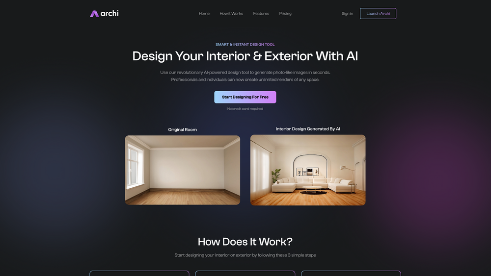 Screenshot of Archi AI