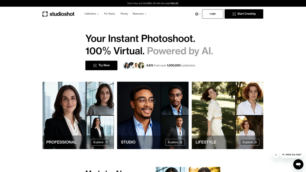 Screenshot of Studioshot