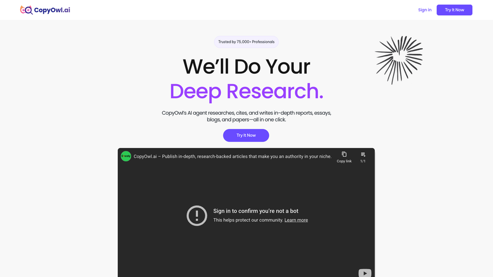 Screenshot of CopyOwl