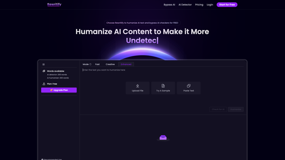 Screenshot of Rewritify