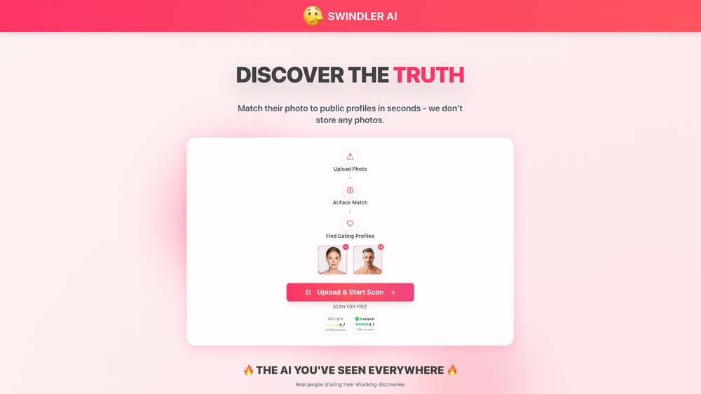 Screenshot of Swindler.ai