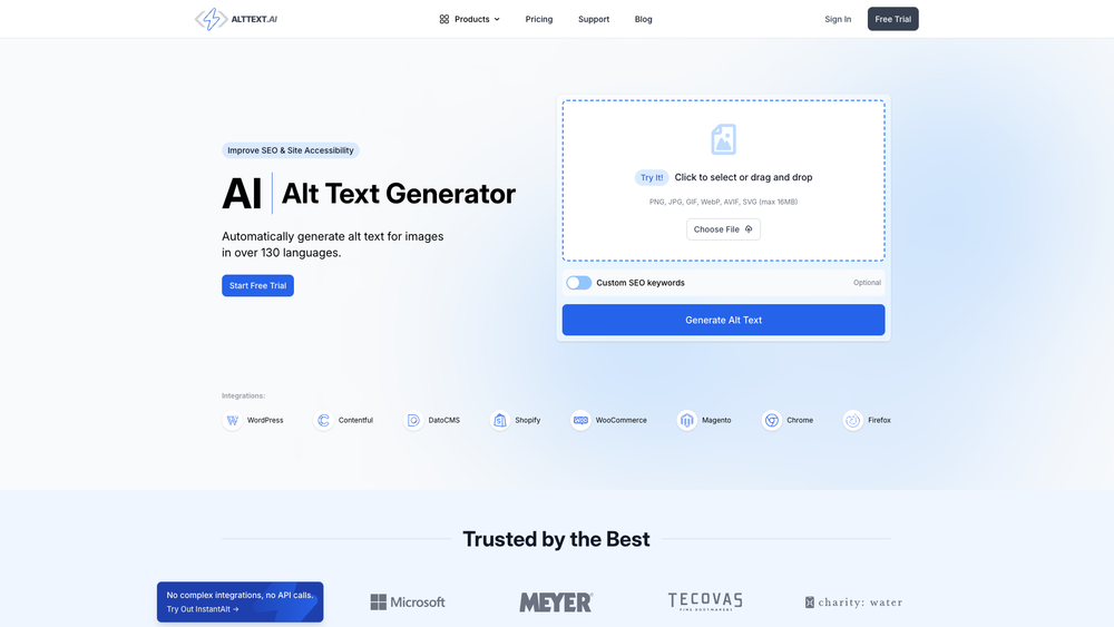 Screenshot of AltText.ai