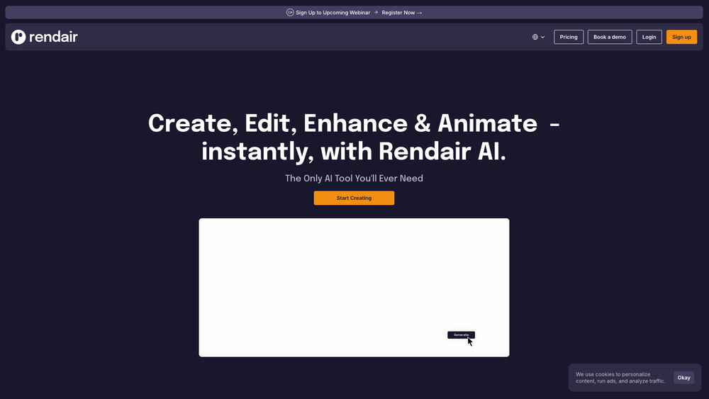 Screenshot of Rendair AI Screenshot of Rendair AI