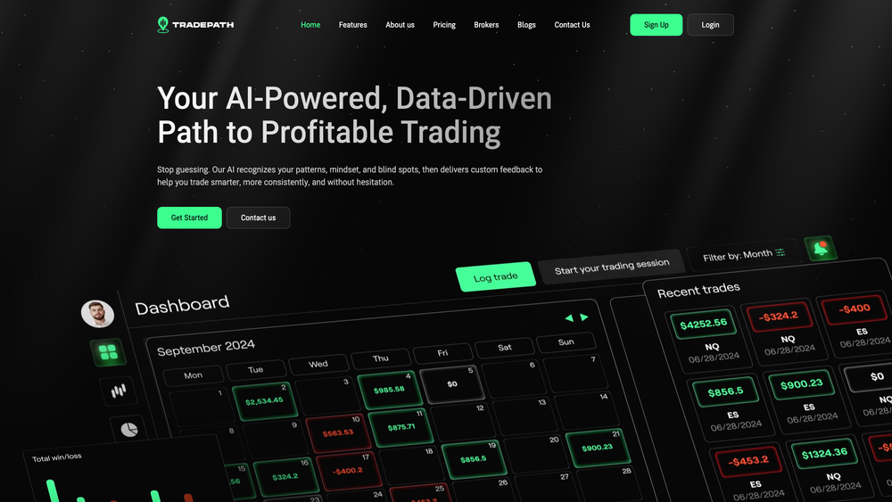 Screenshot of TradePath