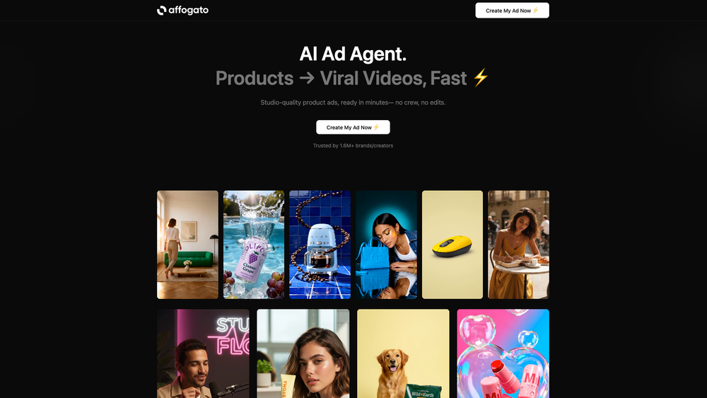 Screenshot of Affogato.ai