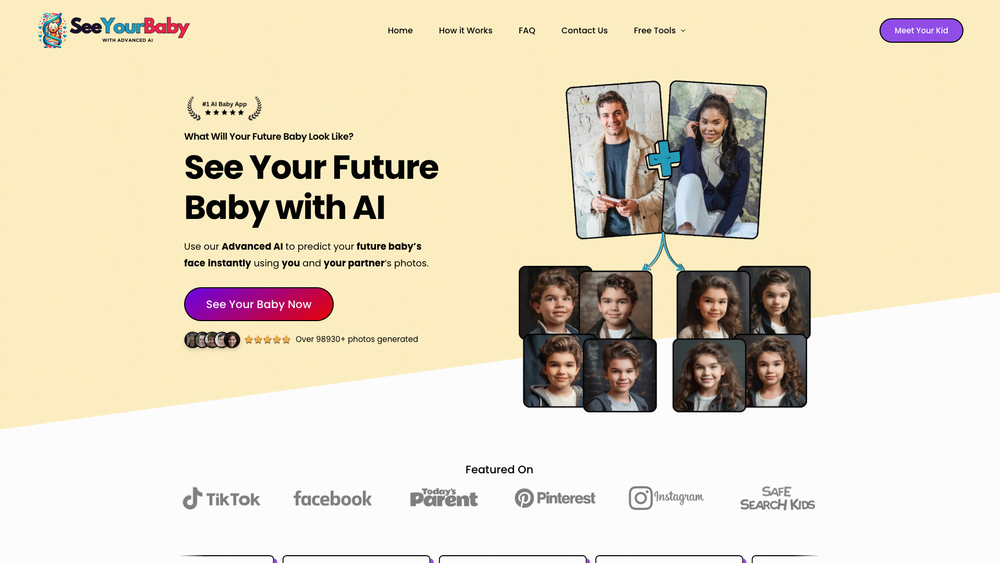 Screenshot of SeeYourBabyAI