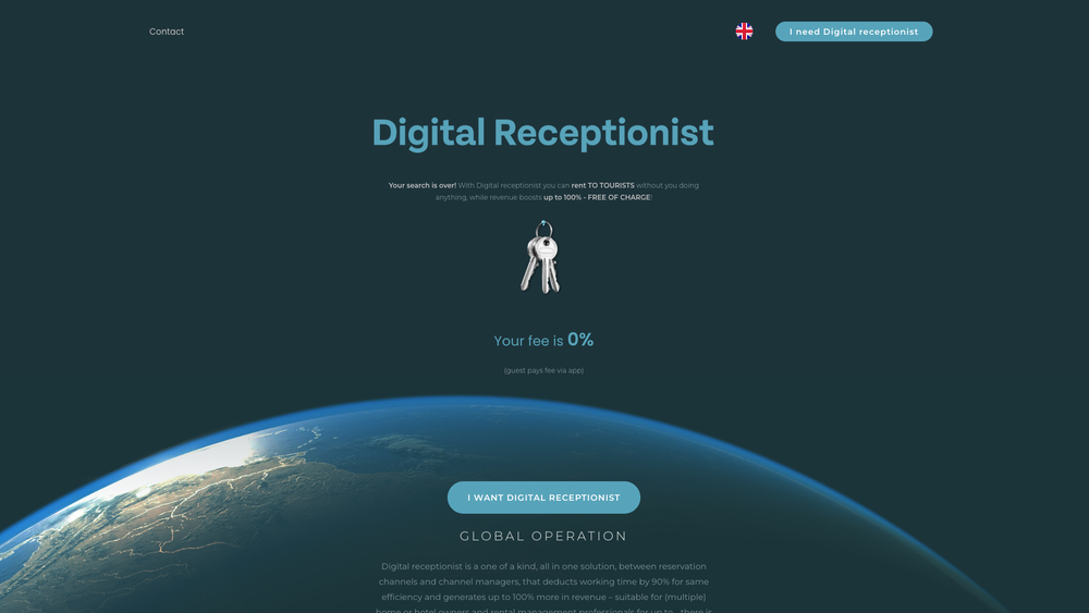 Screenshot of Digital receptionist