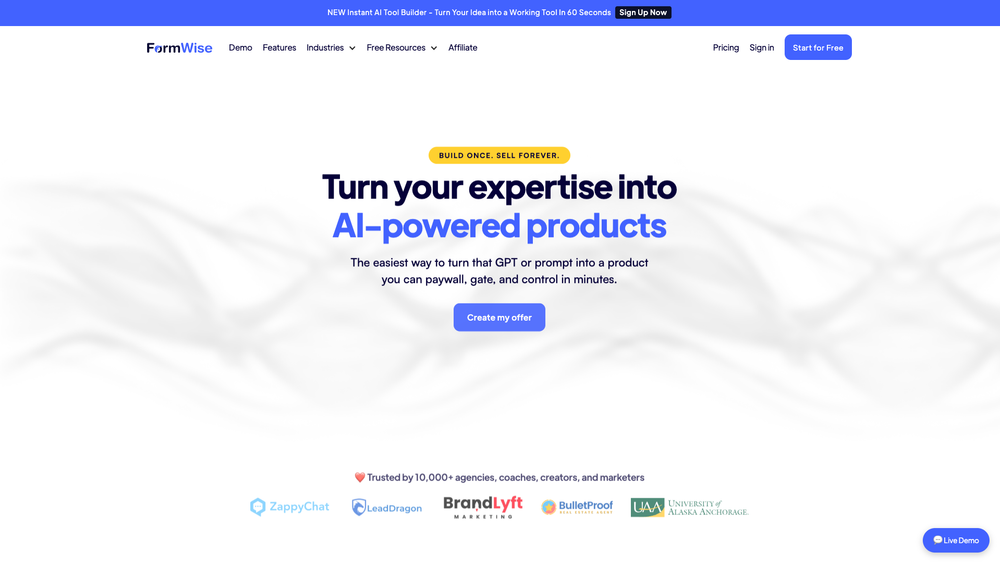 Screenshot of FormWise