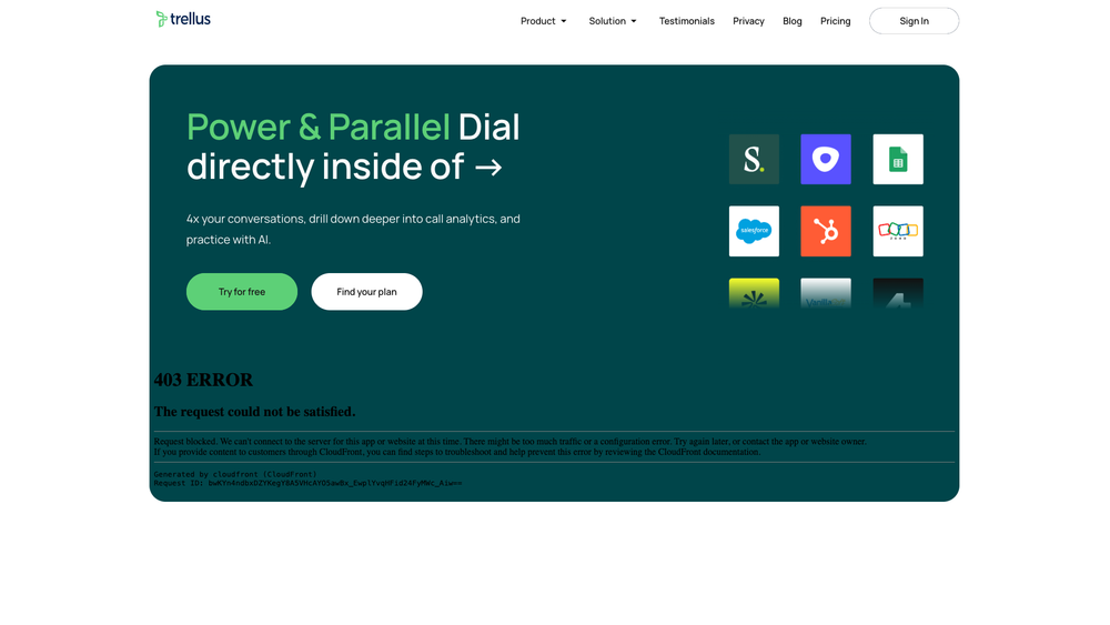 Screenshot of Trellus