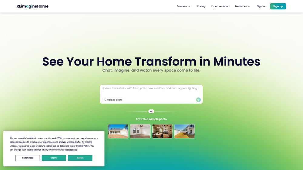 Screenshot of REimagineHome